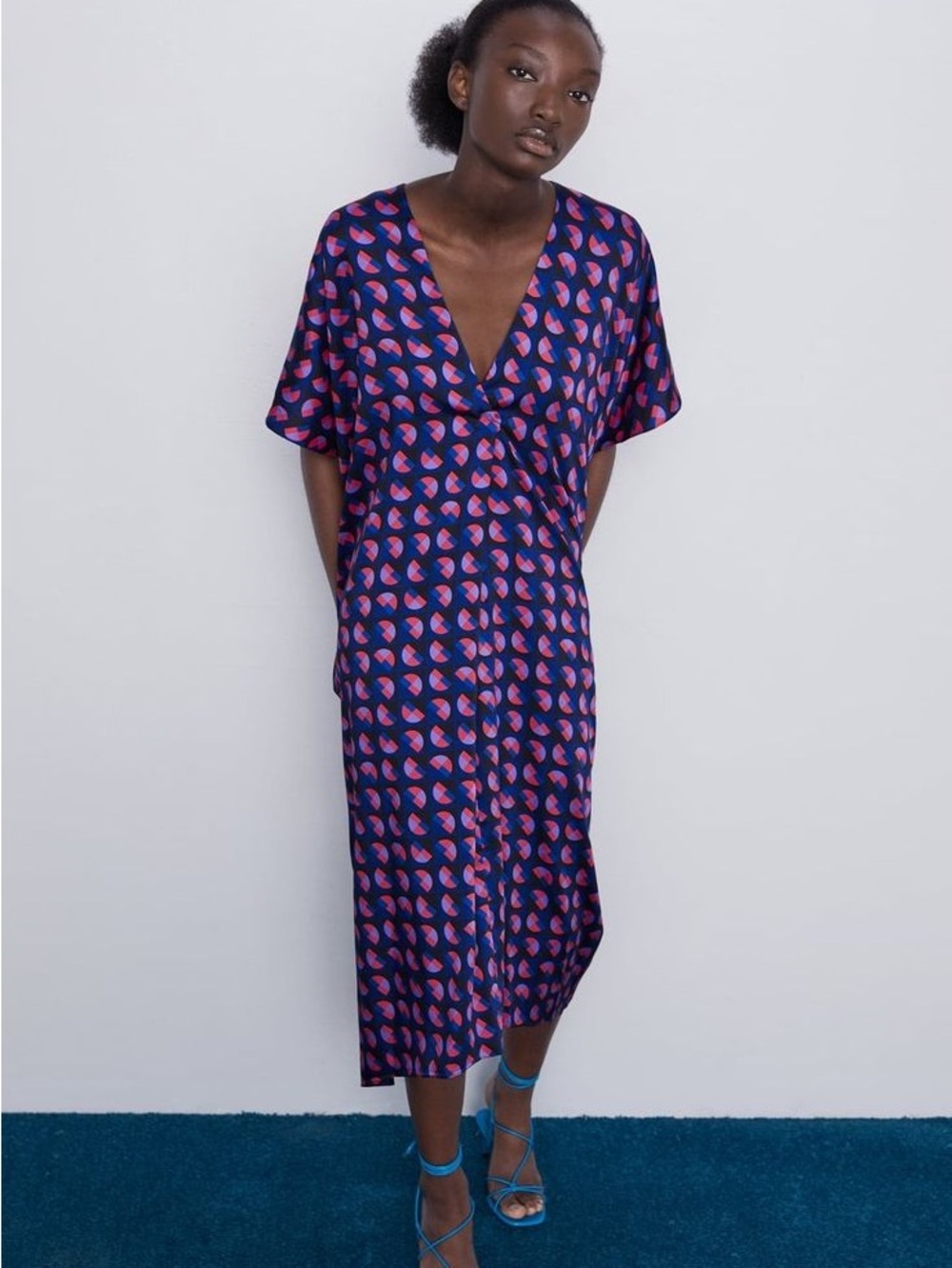Zara caftan midi dress